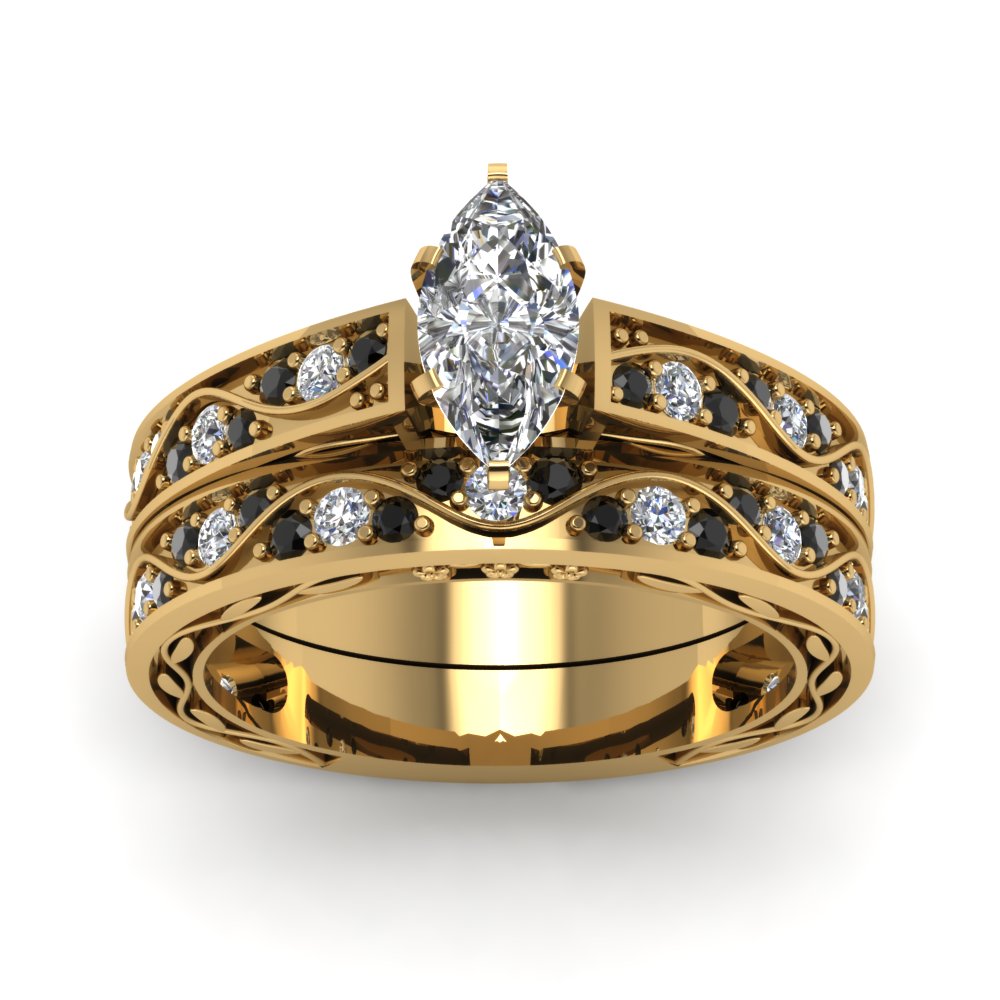 marquise-cut-antique-filigree-wedding-ring-set-with-black-diamond-in-yellow-gold-FDENS3543MQGBLACKANGLE5-NL-YG.jpg