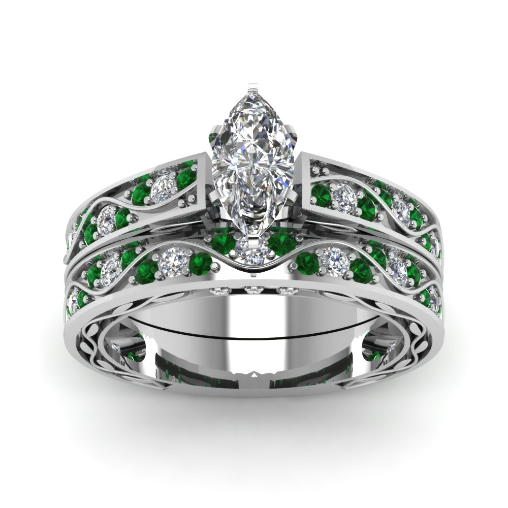 marquise-cut-antique-filigree-wedding-ring-set-with-emerald-in-white-gold-FDENS3543MQGEMGRANGLE5-NL-WG.jpg
