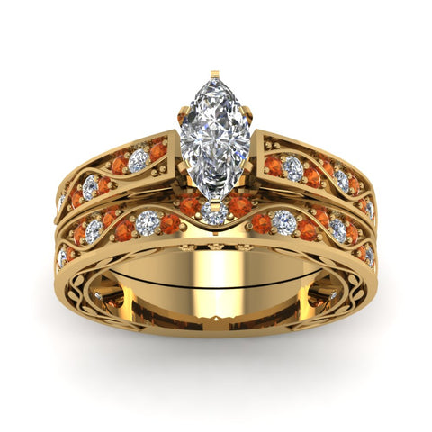 marquise-cut-antique-filigree-wedding-ring-set-with-orange-sapphire-in-yellow-gold-FDENS3543MQGSAORANGLE5-NL-YG.jpg