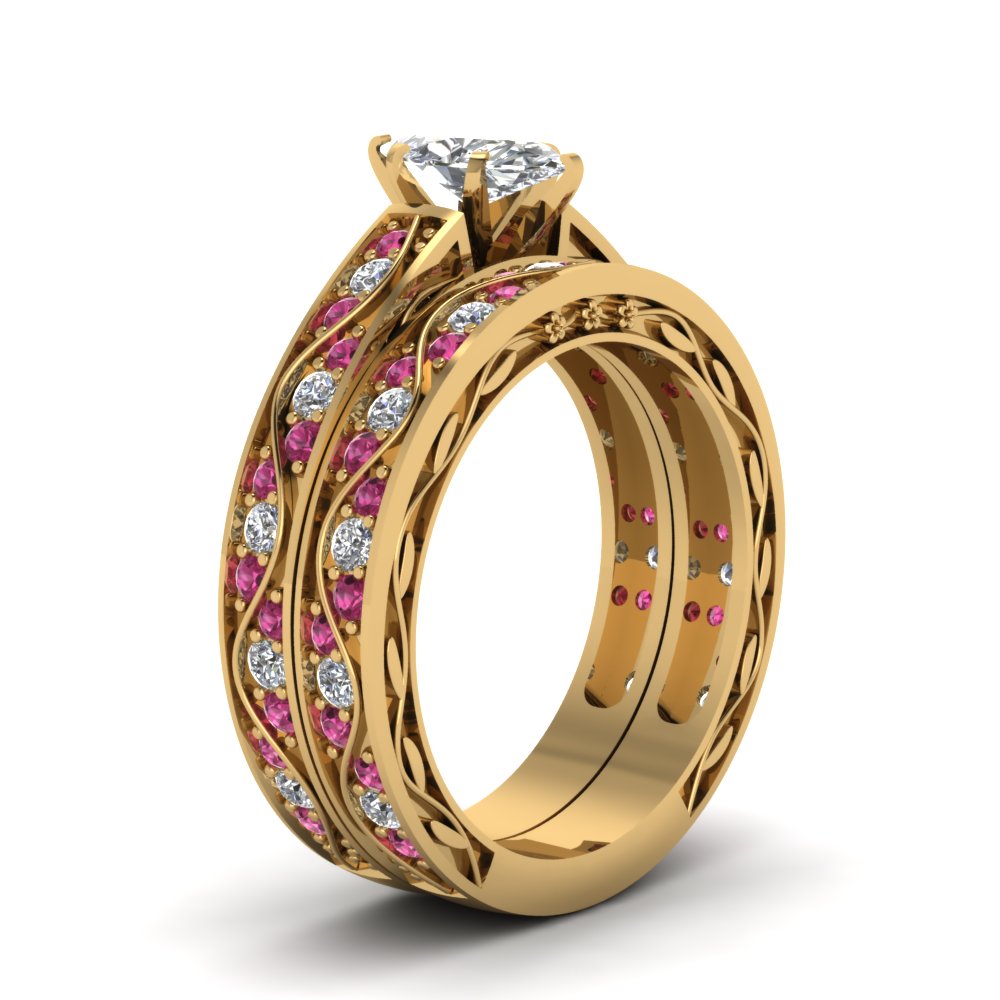 marquise-cut-antique-filigree-wedding-ring-set-with-pink-sapphire-in-yellow-gold-FDENS3543MQGSADRPIANGLE2-NL-YG.jpg