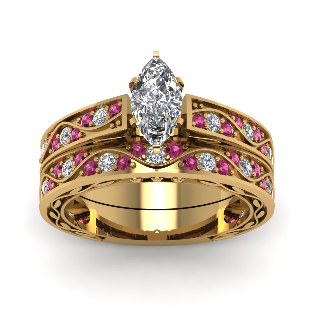 marquise-cut-antique-filigree-wedding-ring-set-with-pink-sapphire-in-yellow-gold-FDENS3543MQGSADRPIANGLE5-NL-YG.jpg