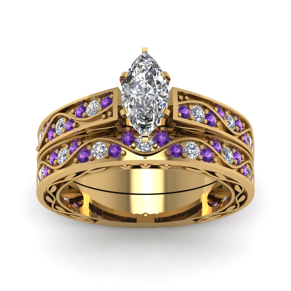marquise-cut-antique-filigree-wedding-ring-set-with-purple-amethyst-in-yellow-gold-FDENS3543MQGVITOANGLE5-NL-YG.jpg