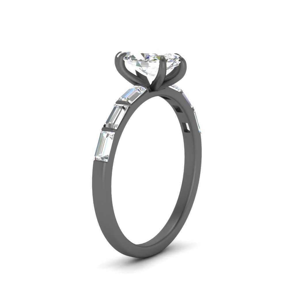 Marquise Cut Thin Engagement Ring For Her