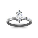 Load image into Gallery viewer, Marquise Cut Thin Engagement Ring For Her
