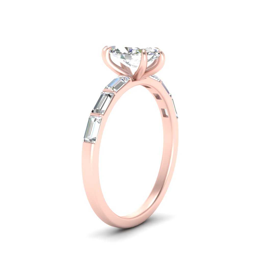 Marquise Cut Thin Engagement Ring For Her