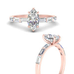 Load image into Gallery viewer, Marquise Cut Thin Engagement Ring For Her
