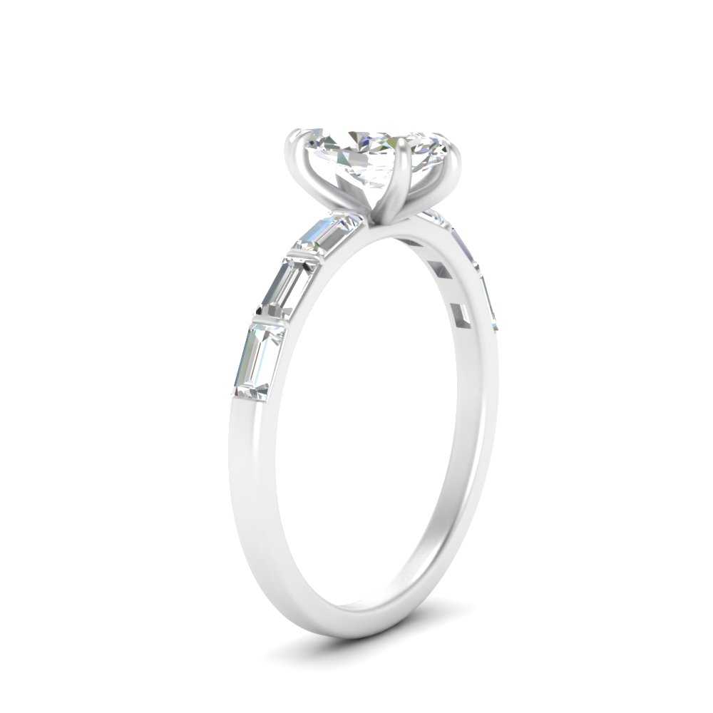 Marquise Cut Thin Engagement Ring For Her