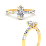 Load image into Gallery viewer, Marquise Cut Thin Engagement Ring For Her
