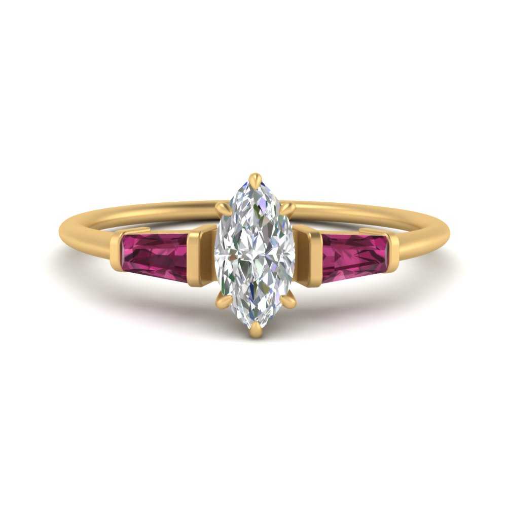 marquise-cut-bar-baguette-3-stone-pink-sapphire-engagement-ring-in-FDENS100MQRGSADRPI-NL-YG