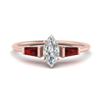 Load image into Gallery viewer, marquise-cut-bar-baguette-3-stone-ruby-engagement-ring-in-FDENS100MQRGRUDR-NL-RG
