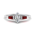 Thumbnail 22 - marquise-cut-bar-baguette-3-stone-ruby-engagement-ring-in-white-gold-FDENS100MQRGRUDR-NL-WG