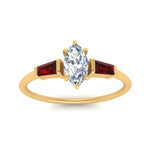 Load image into Gallery viewer, marquise-cut-bar-baguette-3-stone-ruby-engagement-ring-in-FDENS100MQRGRUDR-NL-YG

