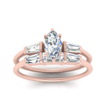 Load image into Gallery viewer, marquise-cut-bar-set-diamond-ring-with-matching-3-baguette-wedding-band-in-FDENS100MQ-NL-RG
