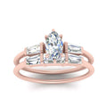Thumbnail 2 - marquise-cut-bar-set-diamond-ring-with-matching-3-baguette-wedding-band-in-rose-gold-FDENS100MQANGLE5-NL-RG
