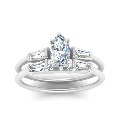 marquise-cut-bar-set-diamond-ring-with-matching-3-baguette-wedding-band-in-white-gold-FDENS100MQANGLE5-NL-WG