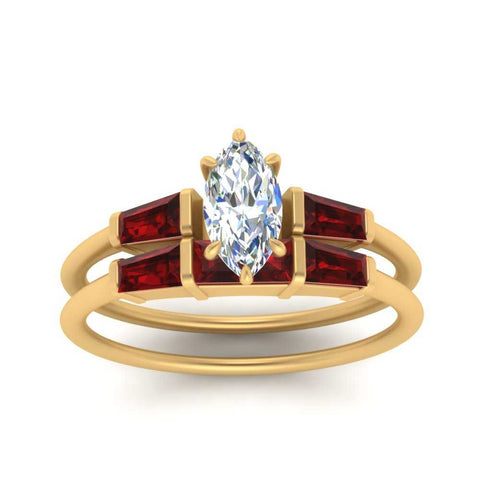 marquise-cut-bar-set-ruby-ring-with-matching-3-baguette-wedding-band-in-yellow-gold-FDENS100MQGRUDRANGLE5-NL-YG