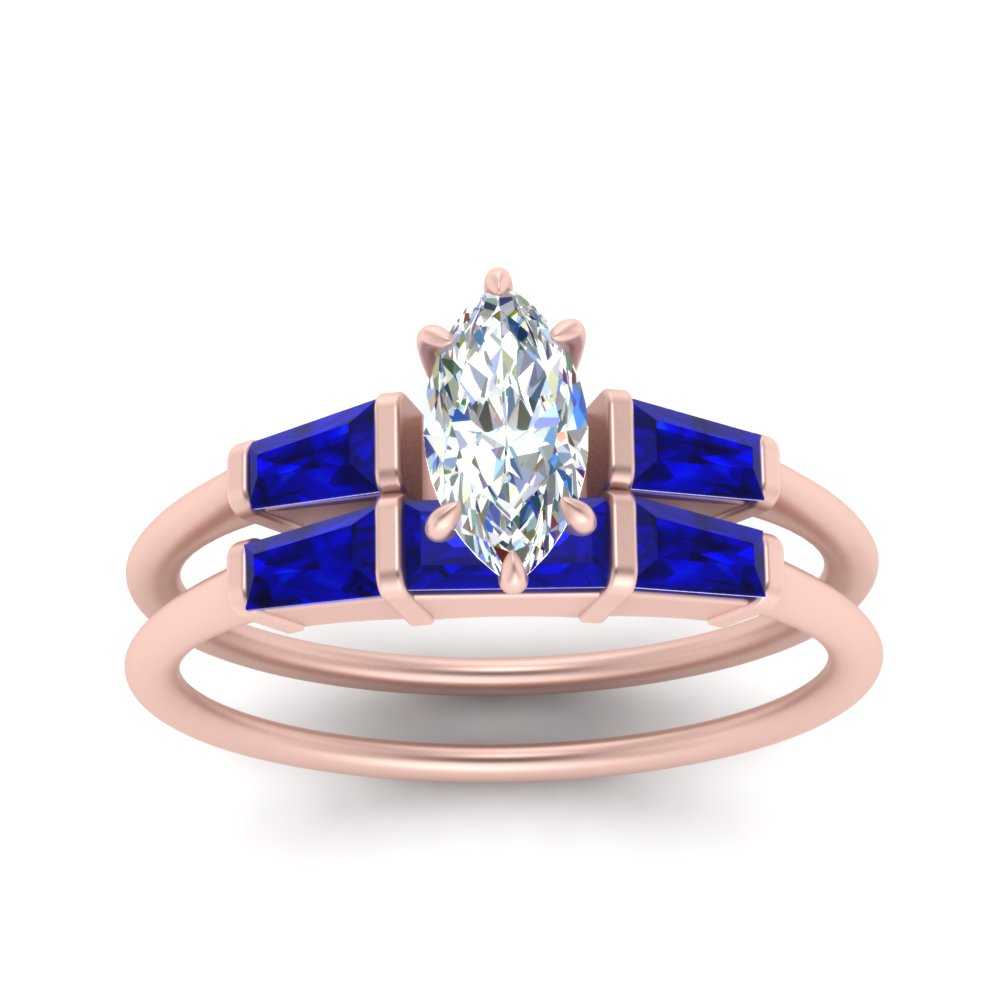 marquise-cut-bar-set-sapphire-ring-with-matching-3-baguette-wedding-band-in-FDENS100MQGSABL-NL-RG