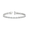 Load image into Gallery viewer, marquise-cut-bezel-tennis-bracelet-in-fdbrc11563-nl-wg