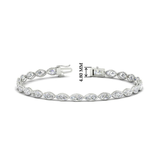 marquise-cut-bezel-tennis-bracelet-in-fdbrc11563-nl-wg