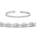 Thumbnail 9 - marquise-cut-bezel-tennis-bracelet-in-white-gold-fdbrc11563-nl-wg
