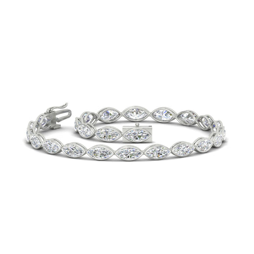 marquise-cut-bezel-tennis-bracelet-in-fdbrc11563-nl-wg