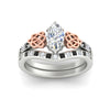 Load image into Gallery viewer, marquise-cut-black-diamond-celtic-two-tone-bridal-matching-set-in-white-gold-fdens2255mqgblackangle5-nl-wg-ws4.jpg