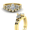 Load image into Gallery viewer, marquise-cut-black-diamond-celtic-two-tone-bridal-matching-set-in-yellow-gold-fdens2255mqgblackangle3-nl-yg-ws4.jpg