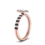 Load image into Gallery viewer, marquise-cut-black-diamond-halo-wedding-ring-set-in-rose-gold-FD8523MQGBLACK-NL-RG