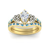 Load image into Gallery viewer, marquise-cut-blue-topaz-channel-band-celtic-bridal-set-in-yellow-gold-fdens2255mqgicbltoangle5-nl-yg-ws2.jpg