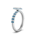 Load image into Gallery viewer, marquise-cut-blue-topaz-halo-wedding-ring-set-in-white-gold-FD8523MQGICBLTO-NL-WG
