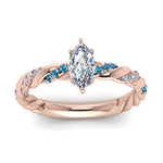 Load image into Gallery viewer, marquise-cut-blue-topaz-twisted-vine-engagement-ring-in-rose-gold-FD9127MQRGICBLTOANGLE5-NL-RG
