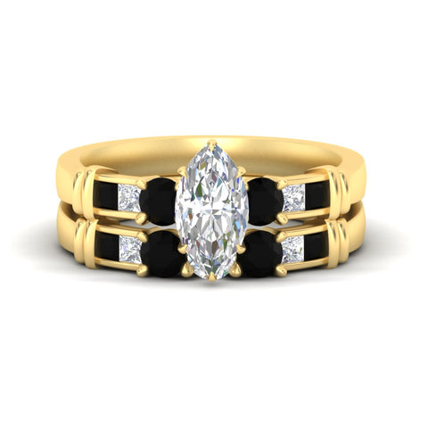 marquise-cut-bridal-ring-set-with-black-diamond-princess-channel-accents-in-yellow-gold-fdens286mqgblacksleep-nl-yg.jpg