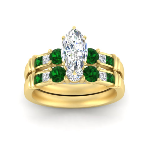 marquise-cut-bridal-ring-set-with-emerald-princess-channel-accents-in-yellow-gold-fdens286mqgemgrangle5-nl-yg.jpg