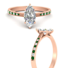 Load image into Gallery viewer, marquise-cut-cathedral-pave-diamond-engagement-ring-with-emerald-in-rose-gold-FD11145MQRGEMGRANGLE3-NL-RG.png?v