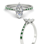 Load image into Gallery viewer, marquise-cut-cathedral-pave-diamond-engagement-ring-with-emerald-in-white-gold-FD11145MQRGEMGRANGLE3-NL-WG.png?v
