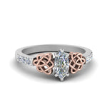 Load image into Gallery viewer, marquise-cut-celtic-diamond-ring-in-14K-white-gold-FDENS2255MQR-NL-WG
