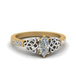 Load image into Gallery viewer, marquise-cut-celtic-diamond-ring-in-14K-yellow-gold-FDENS2255MQR-NL-YG_ef12851f-a5ec-441b-9018-cceeda2e9c96
