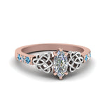 Load image into Gallery viewer, marquise-cut-celtic-diamond-ring-with-blue-topaz-in-14K-rose-gold-FDENS2255MQRGICBLTO-NL-RG_d1a77ef4-bd04-402d-90a8-1dbf7f35e72e
