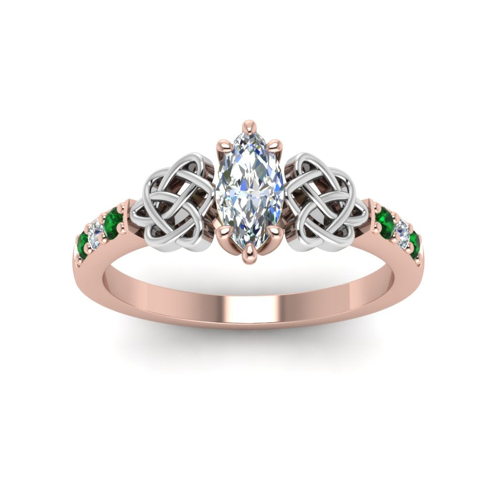 marquise-cut-celtic-diamond-ring-with-emerald-in-14K-rose-gold-FDENS2255MQRGEMGRANGLE5-NL-RG_01673951-1102-43c0-8797-1d27e51c381c