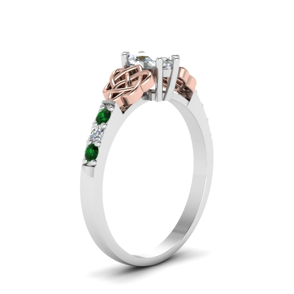 marquise-cut-celtic-diamond-ring-with-emerald-in-14K-white-gold-FDENS2255MQRGEMGRANGLE2-NL-WG