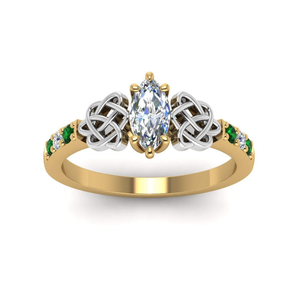 marquise-cut-celtic-diamond-ring-with-emerald-in-14K-yellow-gold-FDENS2255MQRGEMGRANGLE5-NL-YG_1c638021-cfbb-449c-ae4e-af49fba5a445
