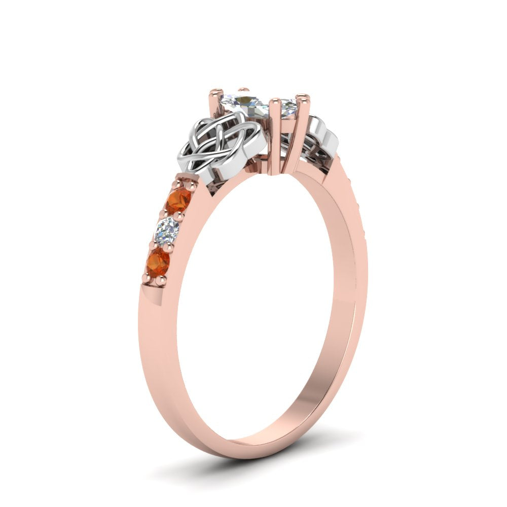 marquise-cut-celtic-diamond-ring-with-orange-sapphire-in-14K-rose-gold-FDENS2255MQRGSAORANGLE2-NL-RG