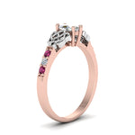 Load image into Gallery viewer, marquise-cut-celtic-diamond-ring-with-pink-sapphire-in-14K-rose-gold-FDENS2255MQRGSADRPIANGLE2-NL-RG_1f898f10-6fe6-4d68-9399-5bc64540feea

