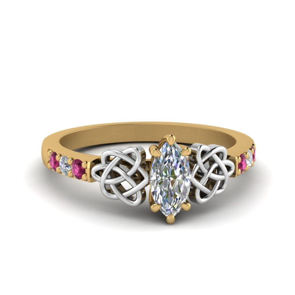 marquise-cut-celtic-diamond-ring-with-pink-sapphire-in-14K-yellow-gold-FDENS2255MQRGSADRPI-NL-YG