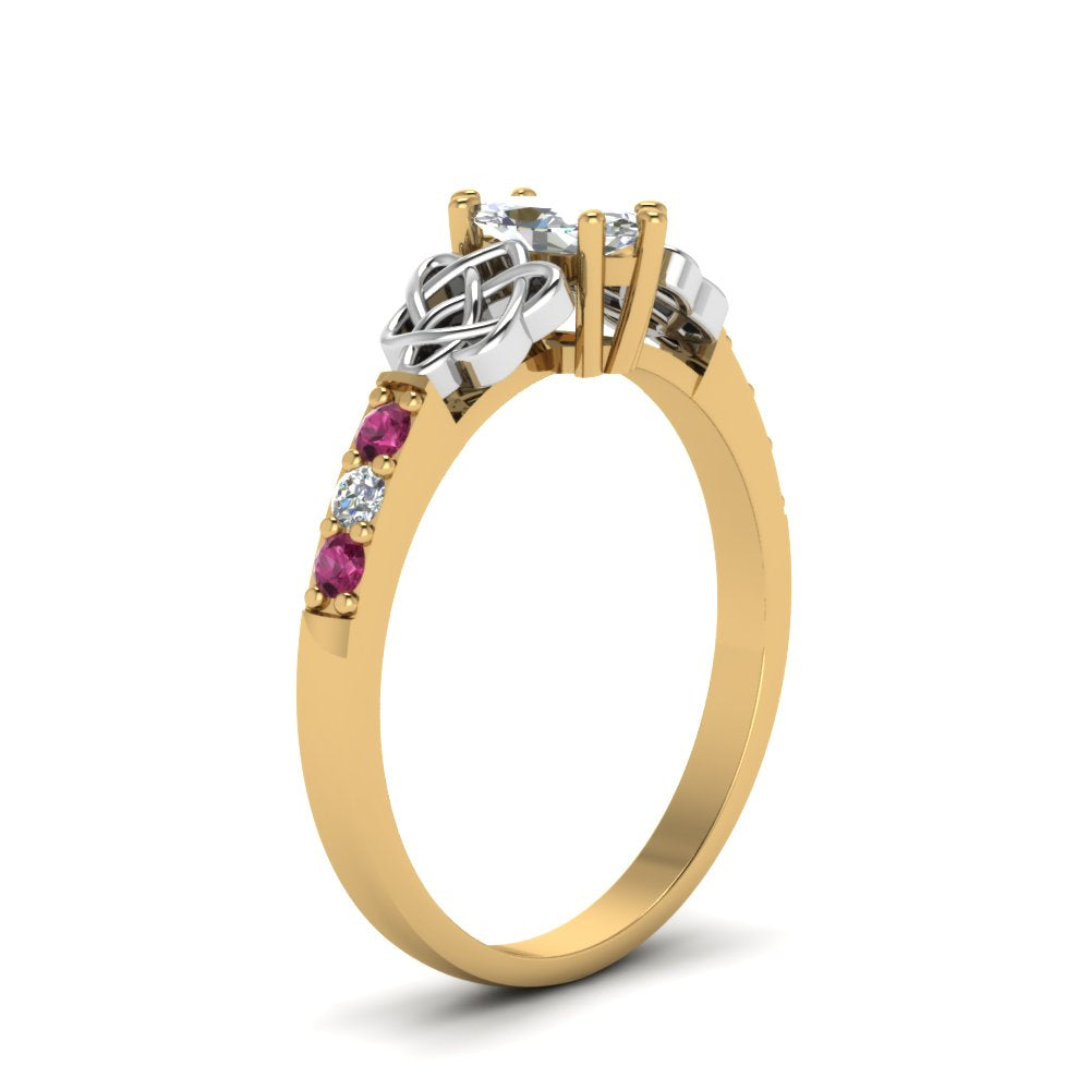 marquise-cut-celtic-diamond-ring-with-pink-sapphire-in-14K-yellow-gold-FDENS2255MQRGSADRPIANGLE2-NL-YG