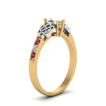 Load image into Gallery viewer, marquise-cut-celtic-diamond-ring-with-pink-sapphire-in-14K-yellow-gold-FDENS2255MQRGSADRPIANGLE2-NL-YG_4de2f0b7-e11f-4ca0-8333-b5c6f442f137
