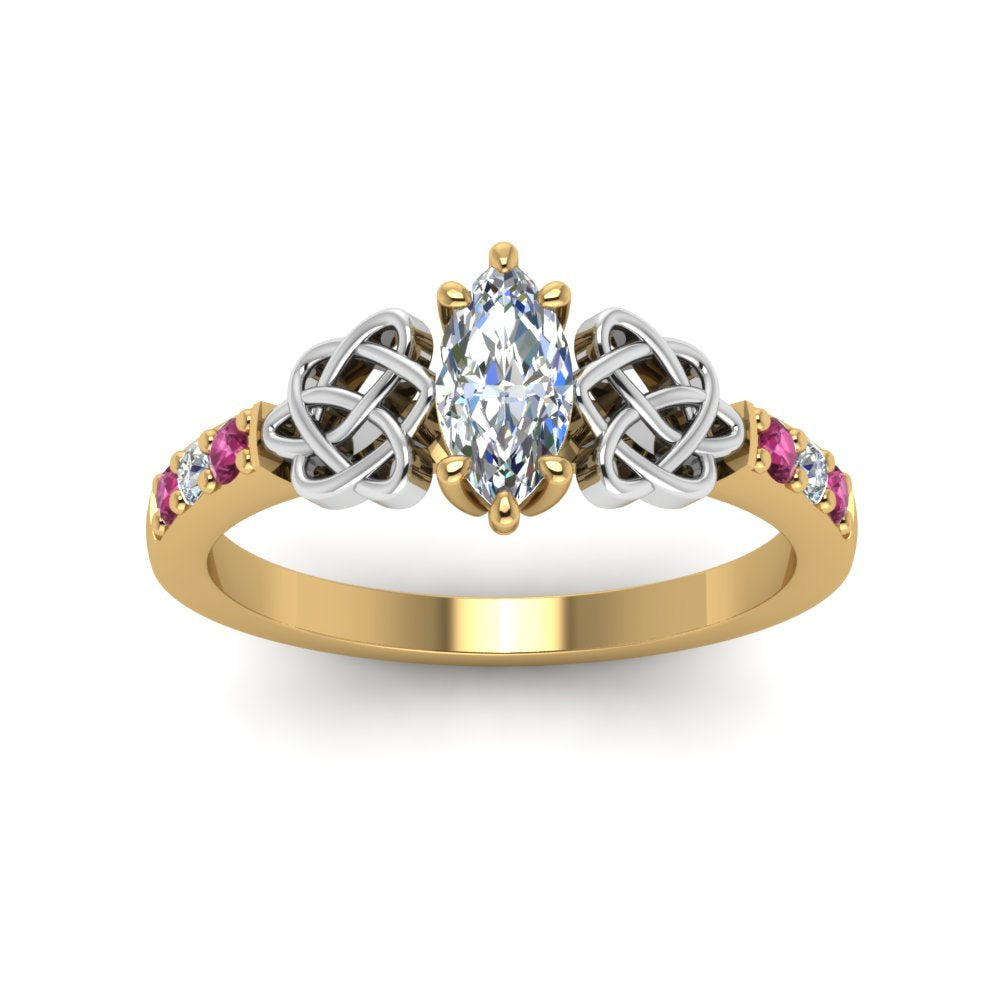 marquise-cut-celtic-diamond-ring-with-pink-sapphire-in-14K-yellow-gold-FDENS2255MQRGSADRPIANGLE5-NL-YG