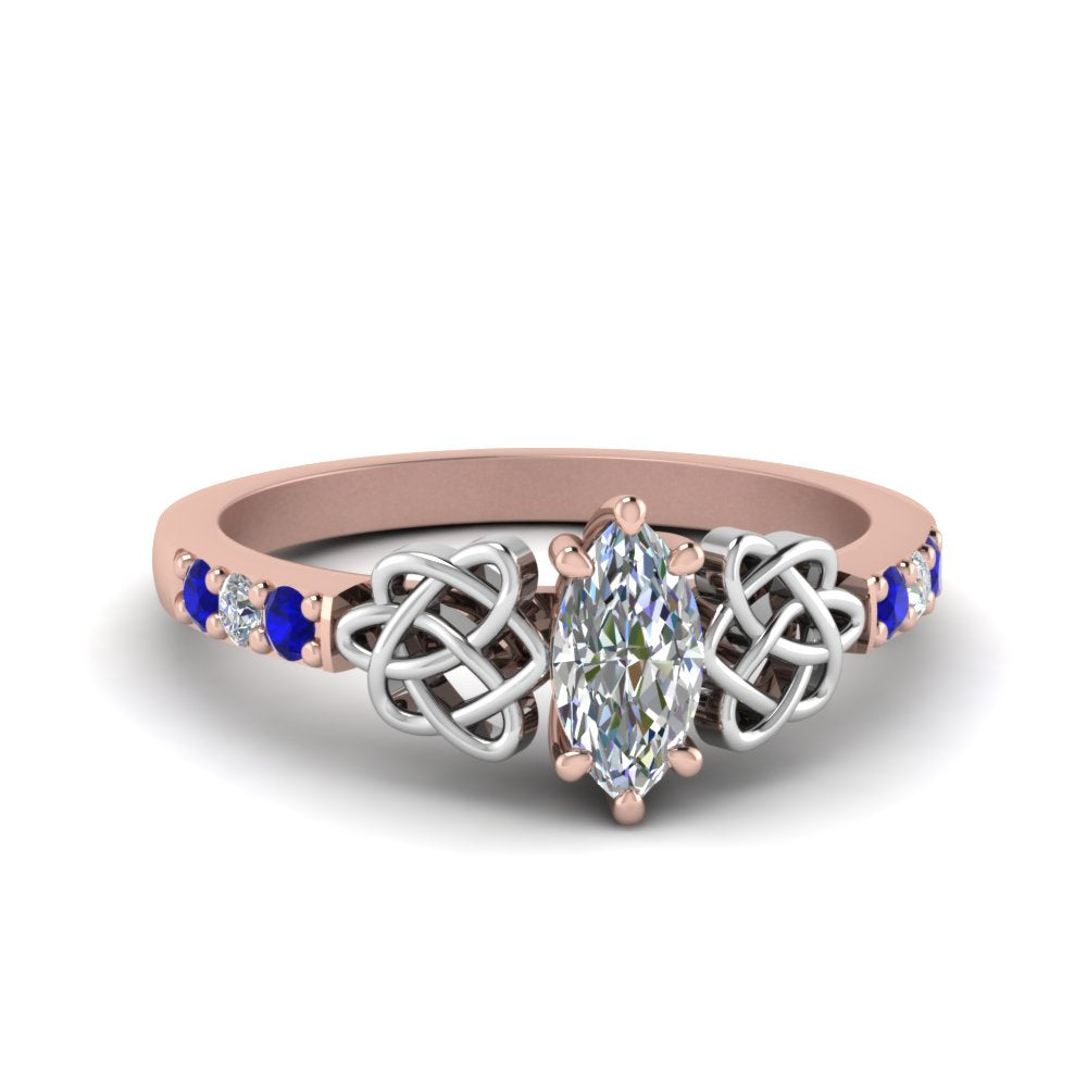 marquise-cut-celtic-diamond-ring-with-sapphire-in-14K-rose-gold-FDENS2255MQRGSABL-NL-RG_f17feaec-f93d-4635-b30b-33a21d3fe1a7