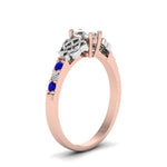 Load image into Gallery viewer, marquise-cut-celtic-diamond-ring-with-sapphire-in-14K-rose-gold-FDENS2255MQRGSABLANGLE2-NL-RG
