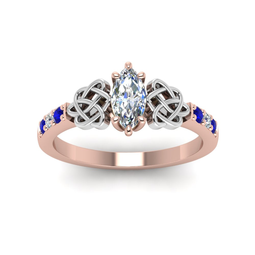 marquise-cut-celtic-diamond-ring-with-sapphire-in-14K-rose-gold-FDENS2255MQRGSABLANGLE5-NL-RG